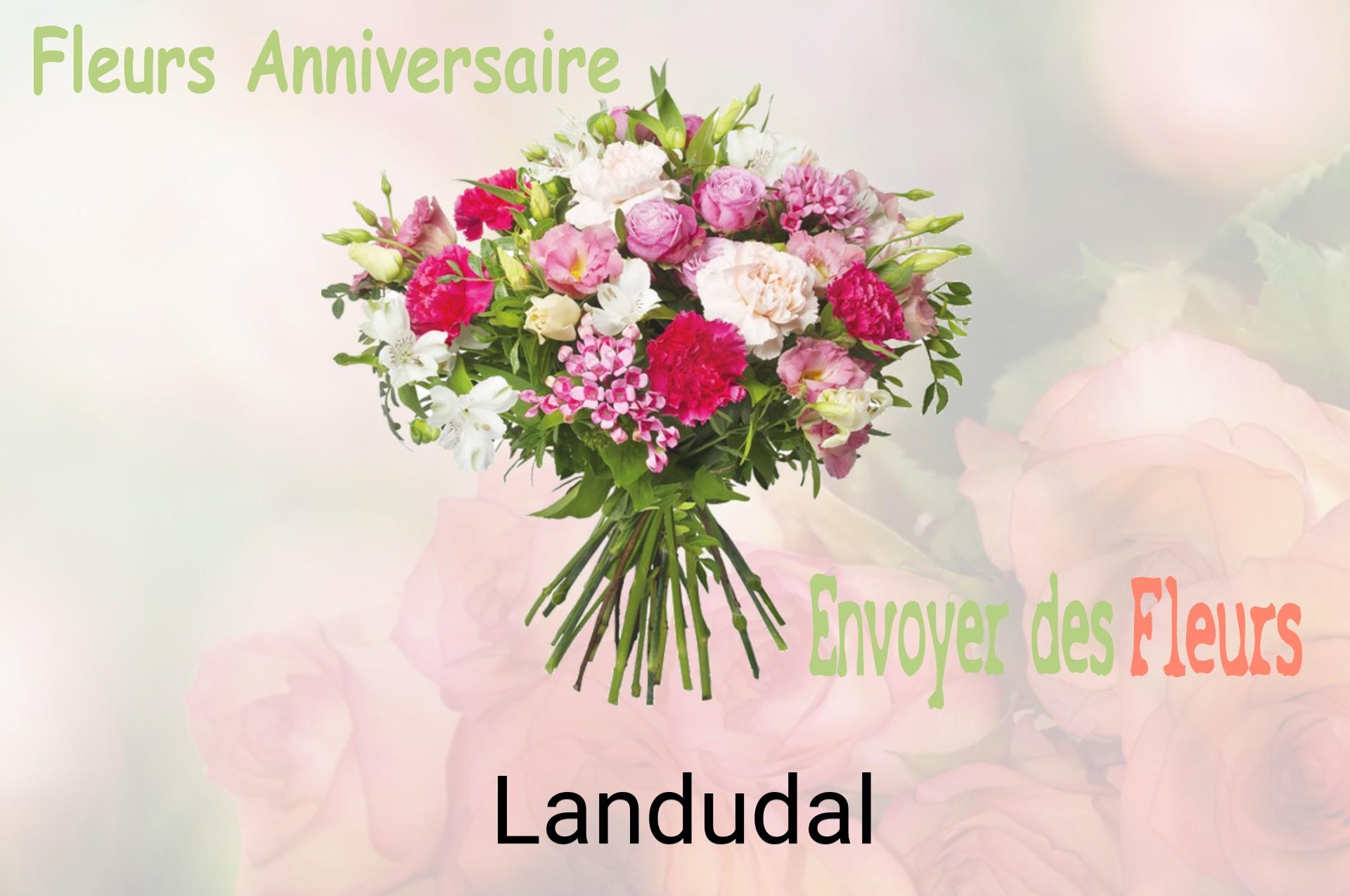 Bouquet de fleurs d’anniversaire livré à Landudal